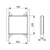 Монтажная пластина для крепления дополнительных элементов, 200 х 200 мм TECEprofil 9042005