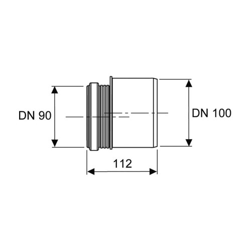 Соединение унитаза 90°, DN 90/100 TECEprofil 9820136