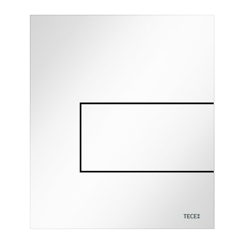 Металлическая панель смыва для писсуара, белая глянцевая TECEsquare 9242812