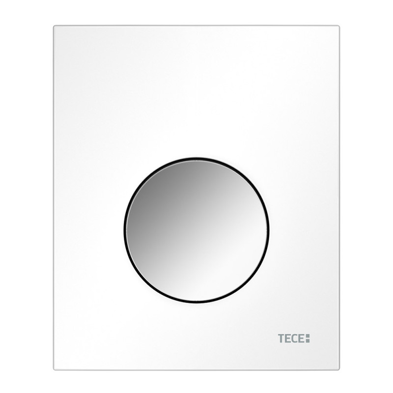 Пластиковая панель смыва для писсуара, белая, клавиша хром глянцевый TECEloop 9242627