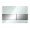 Стеклянная панель для смыва унитаза, стекло мятный зеленый, клавиши хром глянцевый TECEsquare 9240805
