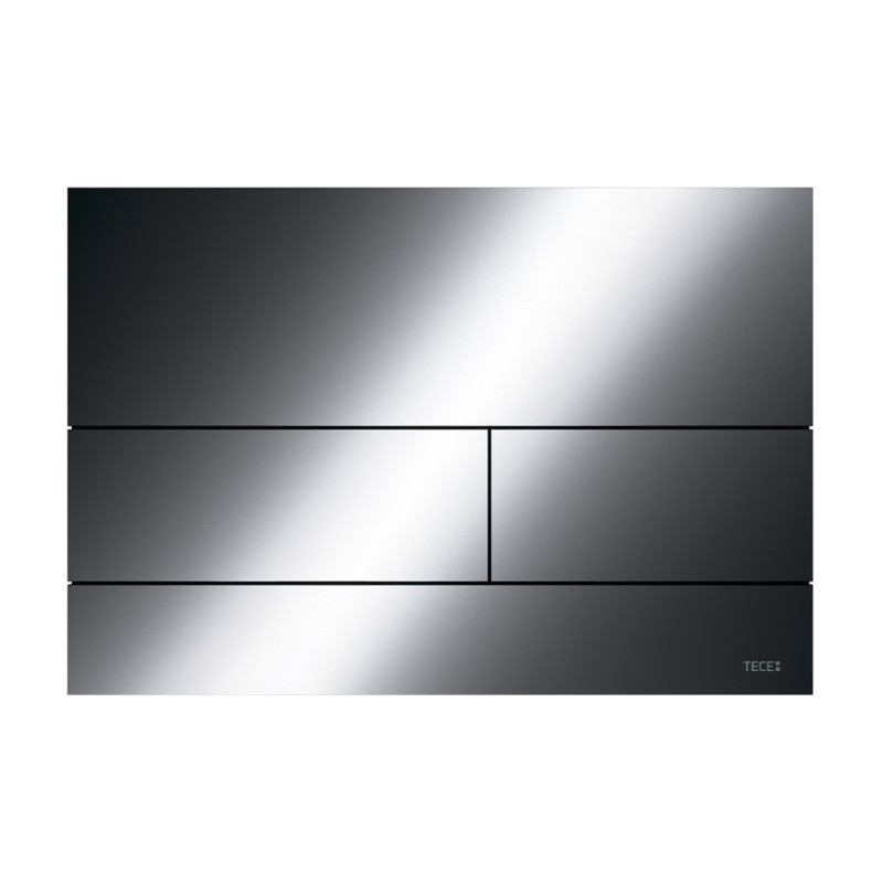 Металлическая панель смыва для унитаза, PVD покрытие: глянец, черный хром TECEsquare 9240837