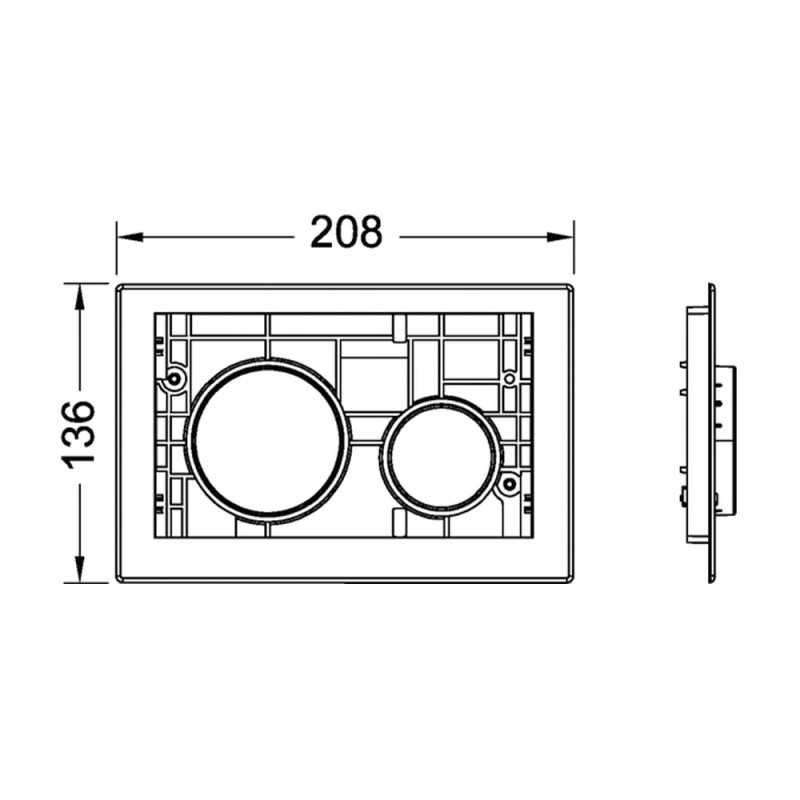 Клавиши черные глянцевые TECEloop 9240667
