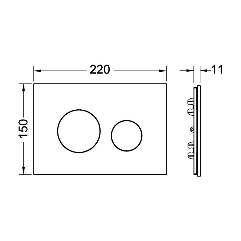 Деревянная лицевая панель из натурального дуба  TECEloop 9240612
