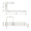 Монтажный узел для подключения компактных радиаторов со встроенным вентилем, настенный TECEflex 714907
