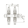 Коллектор, 2 контура, плоское уплотнение, с накидной гайкой 16 x 3/4" TECElogo-Push 8730016