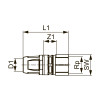 Соединение прямое с внутренней резьбой, бронза 16 x Rp 1/2" TECElogo-Push 8713002