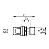 Соединение прямое с ниппелем, латунь 20 x R 3/4" TECElogo-Push 8610105