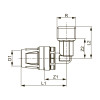 Уголок соединительный с ниппелем, латунь 20 x R 3/4" TECElogo-Push 8610304