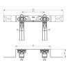 Монтажный комплект для смесителя 16 x Rp 1/2" TECElogo-Push 8620100