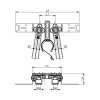 Монтажный узел для дистанционного подключения смесителя, бронза, 16 х 1/2" TECEflex 720565