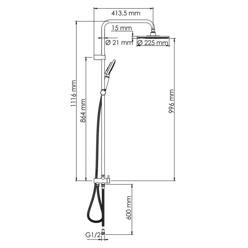 Душевой комплект WasserKRAFT A039