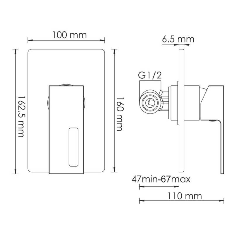Смеситель для душа WasserKRAFT Alme 1551