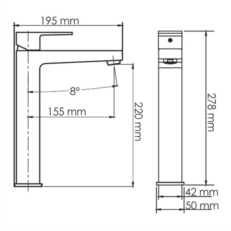 Смеситель для раковины WasserKRAFT Abens 2003H