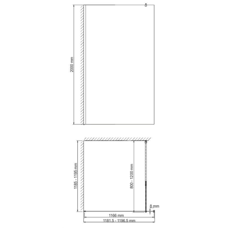 Душевая перегородка WasserKRAFT Abens 20W40