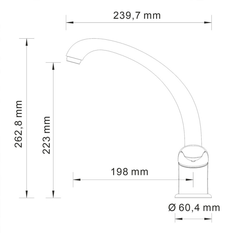 Смеситель для кухни WasserKRAFT Rossel 2807