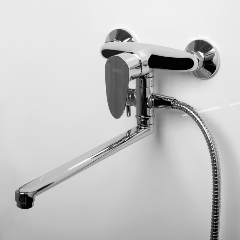 Смеситель для ванны с длинным изливом WasserKRAFT Leine 3502L