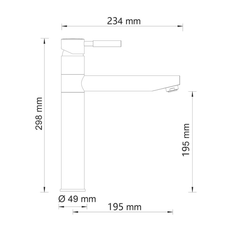 Смеситель для кухни WasserKRAFT Main 4107
