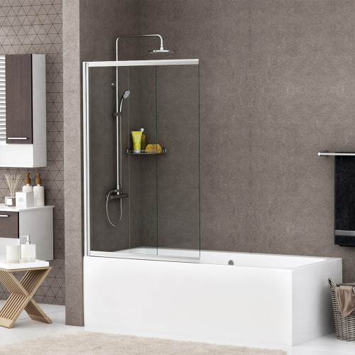 Стеклянная шторка на ванну WasserKRAFT Main 41S02-80 WasserSchutz