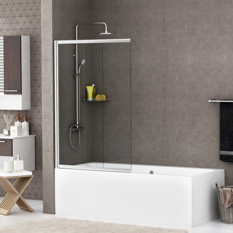 Стеклянная шторка на ванну WasserKRAFT Main 41S02-80