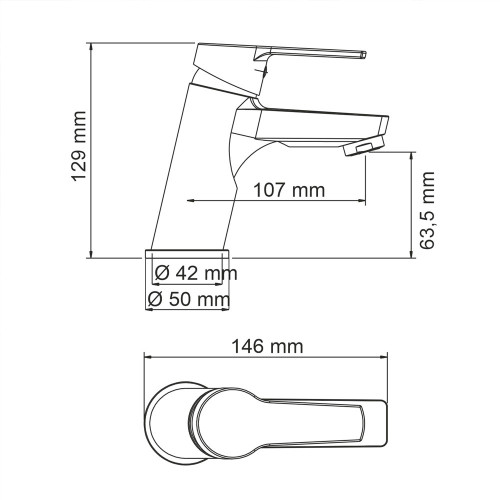 Смеситель для раковины WasserKRAFT Rhin 4403