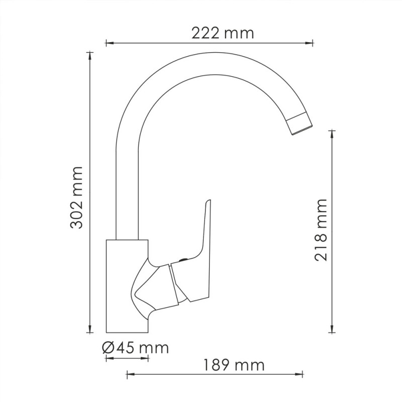 Смеситель для кухни WasserKRAFT Lippe 4507