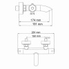 Термостатический смеситель для душа WasserKRAFT Berkel 4822 Thermo 