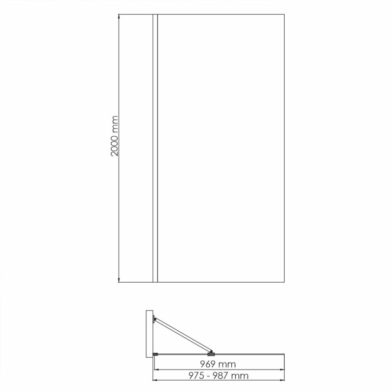 Душевая перегородка WasserKRAFT Aisch 55W44