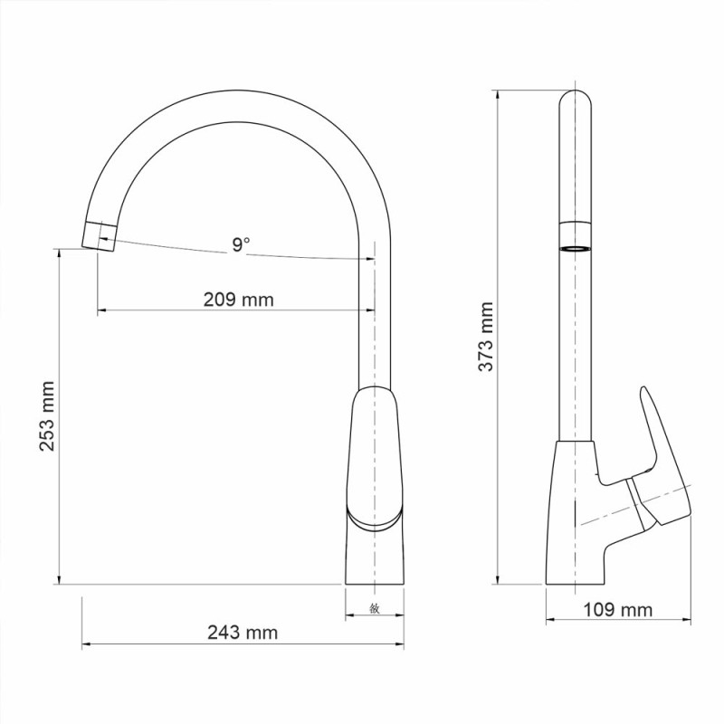 Смеситель для кухни WasserKRAFT Vils 5607
