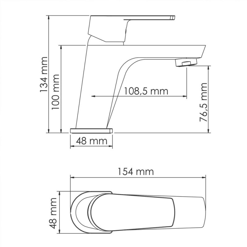Смеситель для раковины WasserKRAFT Dill 6103 