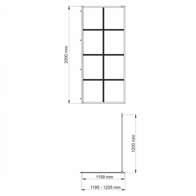 Душевая перегородка WasserKRAFT Glan 66W40