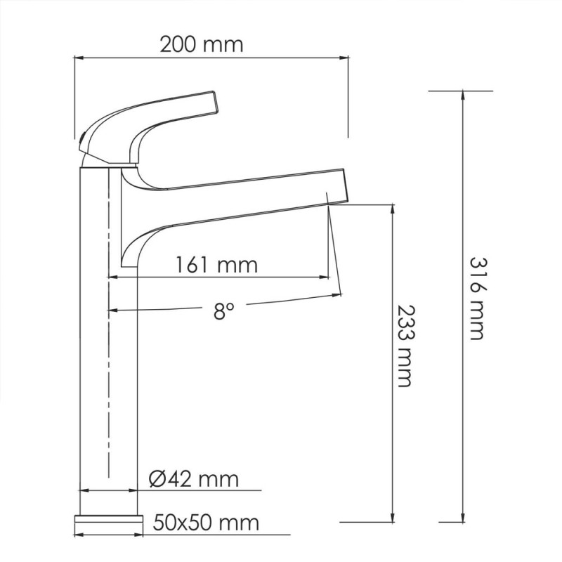 Смеситель для раковины WasserKRAFT Sauer 7103H