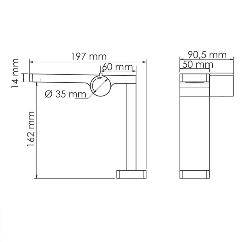 Смеситель для душа WasserKRAFT Elbe 7452