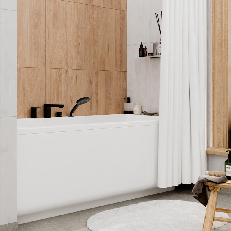 Смеситель на борт ванны 4 отверстия WasserKRAFT Elbe 7455