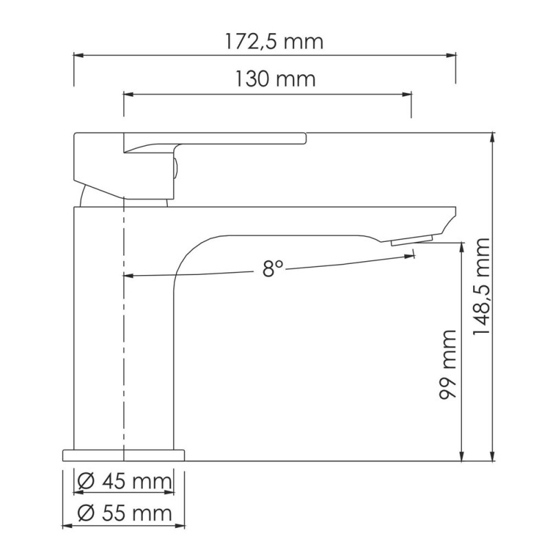 Смеситель для раковины WasserKRAFT Mindel 8503