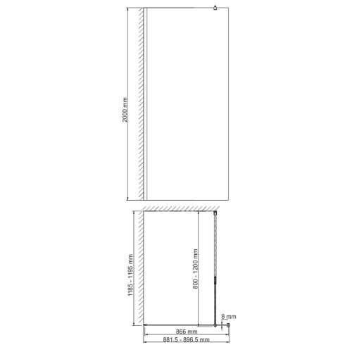 Душевая перегородка WasserKRAFT Abens 20W39 