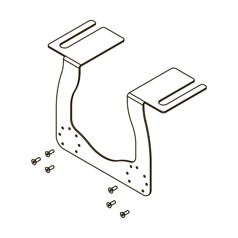 Монтажный комплект TECEone для установки с застенным модулем TECEbox со смывным бачком Uni 9880047