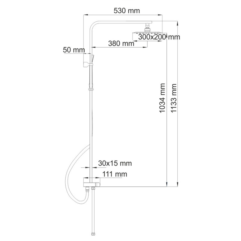 Душевой комплект WasserKRAFT A042
