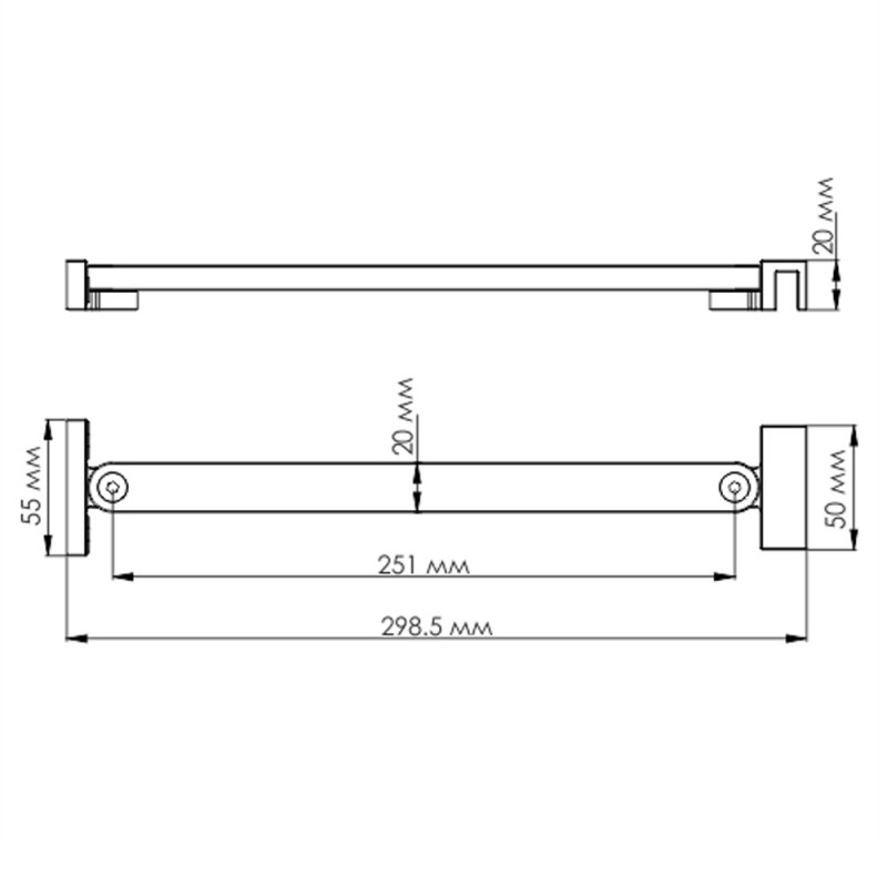 Фиксатор для стеклянной шторки WasserKRAFT D162