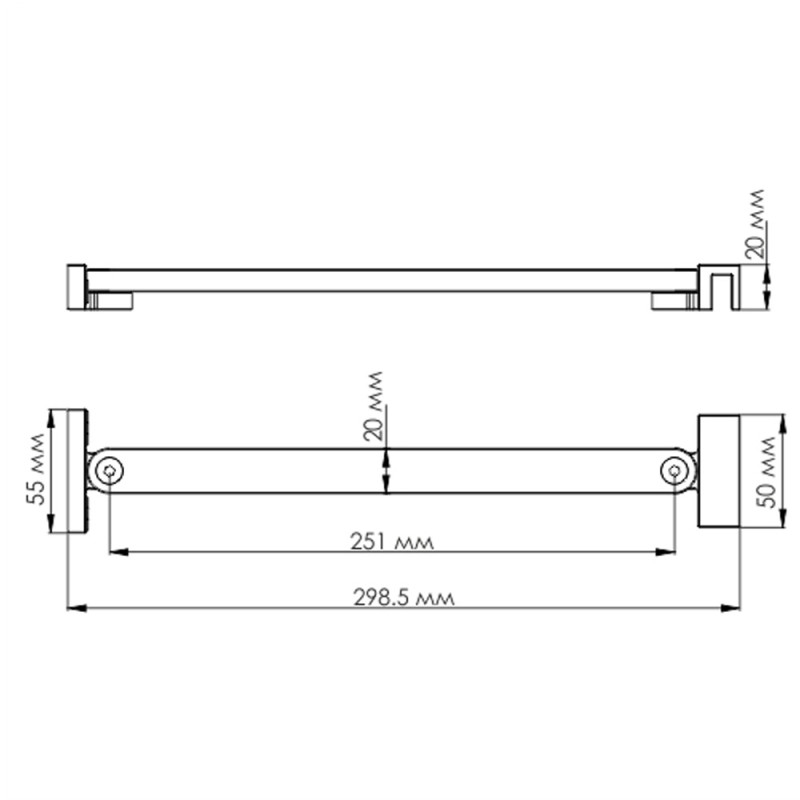 Фиксатор для стеклянной шторки WasserKRAFT D392