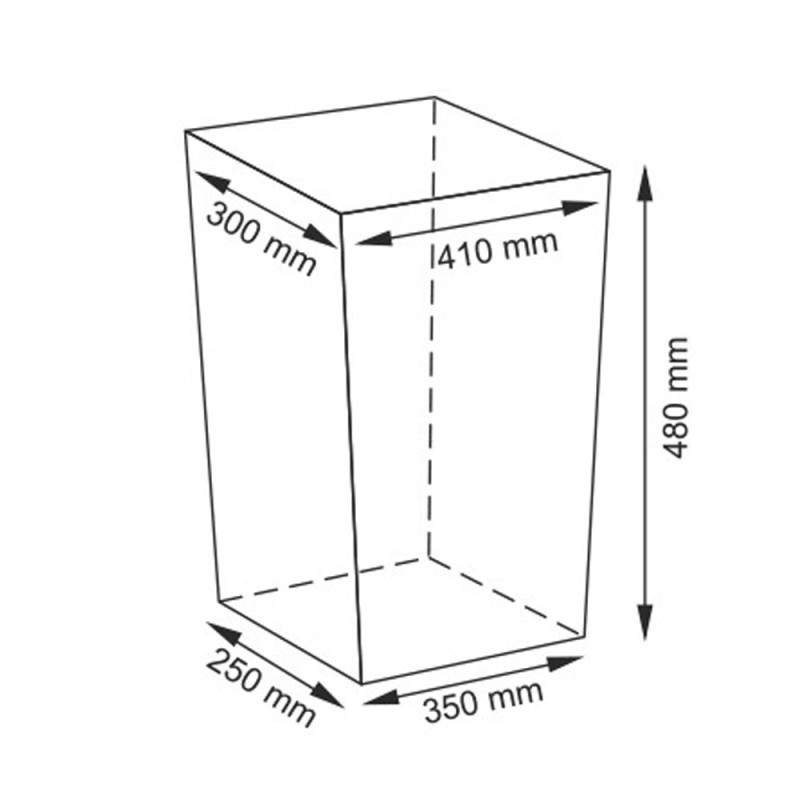 Плетеная корзина для белья с крышкой WasserKRAFT Isar WB-130-M