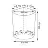 Плетеная корзина для белья с крышкой WasserKRAFT Salm WB-270-L 