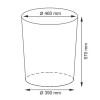 Плетеная корзина для белья с крышкой WasserKRAFT Leine WB-350-L 