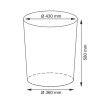 Плетеная корзина для белья с крышкой WasserKRAFT Main WB-410-L