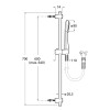 Душевой комплект Kit Stella 80/1 Roca 5B9403C00