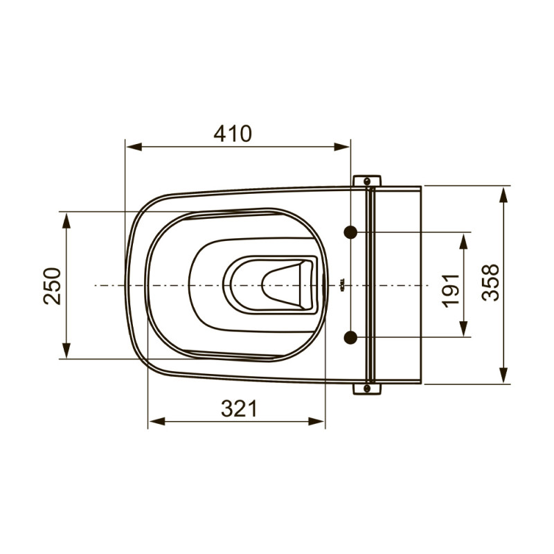 Унитаз с гигиеническим душем TECEone 9700200