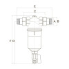 Фильтр механической очистки горячей воды Protector mini H/R, 3/4, BWT 810507