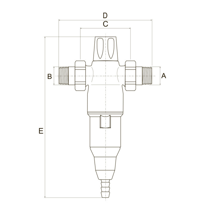 Фильтр AVANTI RF с ручной обратной промывкой, 1 1/2, BWT 10204